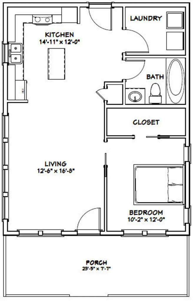 24x30-House-Plans-Idea-1-Bedroom-1-Bath-720-sq-ft-PDF-Floor-Plan-layout-plan