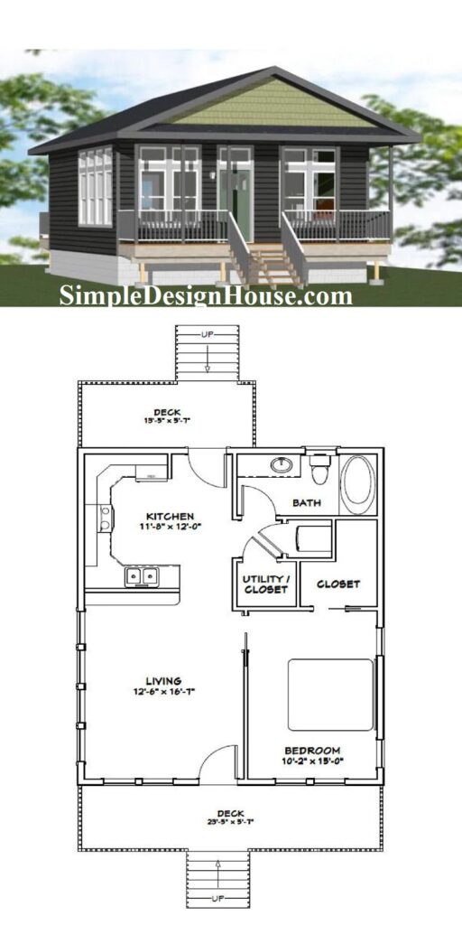 24x30-Small-Design-House-1-Bedroom-1-Bath-720-sq-ft-PDF-Floor-Plan-3d