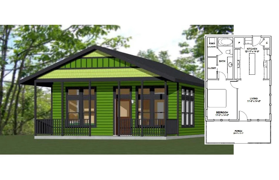 24x30-Small-House-3d-1-Bedroom-1-Bath-768-sq-ft-PDF-Floor-Plan-Cover