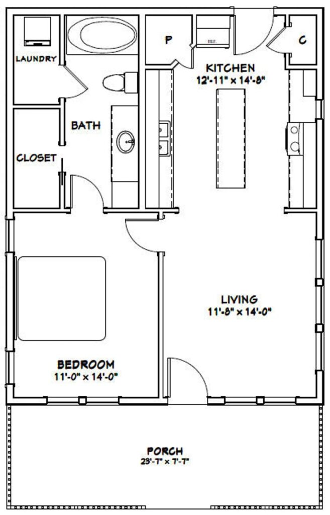 24x30-Small-Simple-House-Plan-1-Bedroom-1-Bath-768-sq-ft-PDF-Floor-Plan-layout-plan