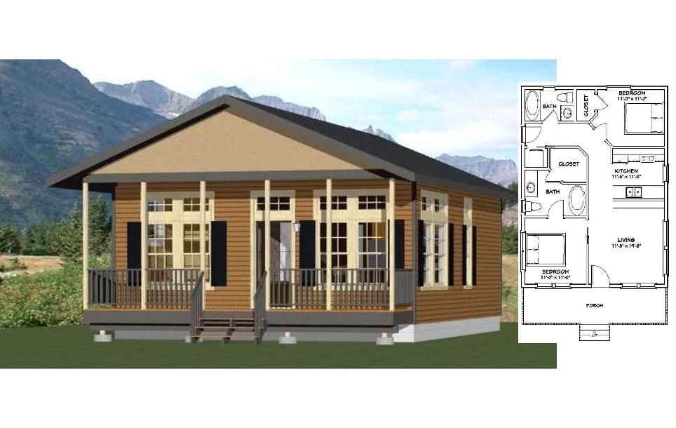 24x32-Best-Small-House-Plan-2-Bedrooms-2-Baths-768-sq-ft-PDF-Floor-Plan-Cover