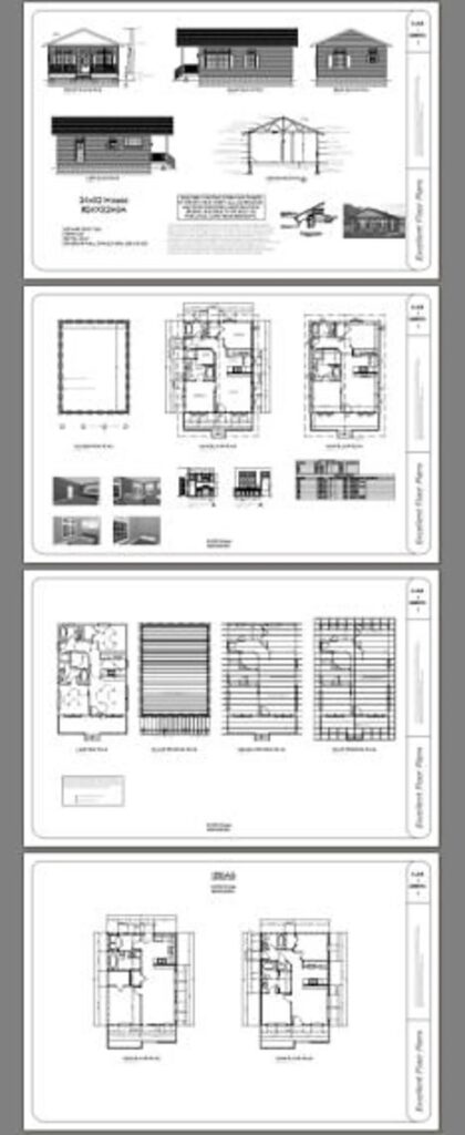 24x32-Best-Small-House-Plan-2-Bedrooms-2-Baths-768-sq-ft-PDF-Floor-Plan-all