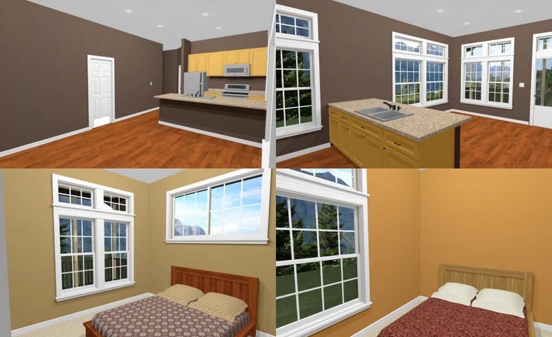 24x32-Best-Small-House-Plan-2-Bedrooms-2-Baths-768-sq-ft-PDF-Floor-Plan-interior