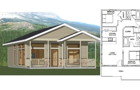 24×32 House Layout Plan 768 sq ft PDF Floor Plan