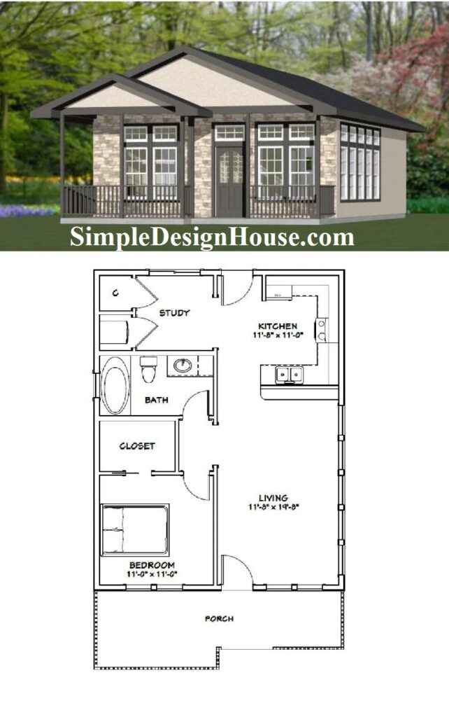 24x32-House-Plans-3d-1-Bedroom-1-Bath-768-sq-ft-PDF-Floor-Plan-3d