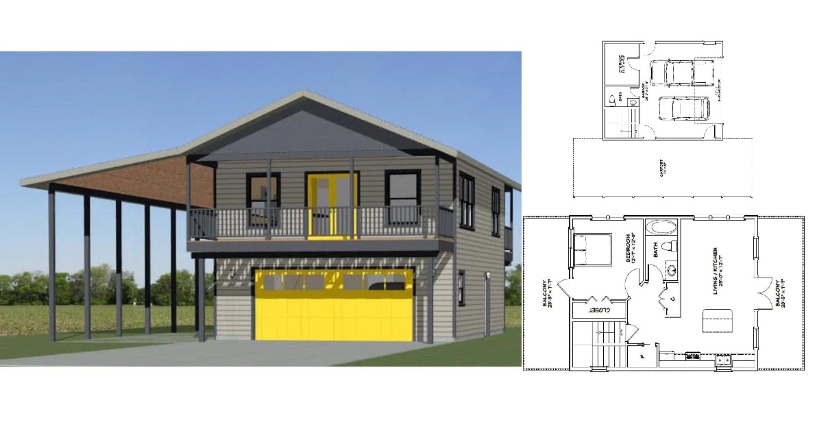 24x32-House-Plans-Design-1-Bedroom-1.5-Bath-830-sq-ft-PDF-Floor-Plan-Cover