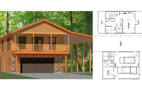 24×32 House Simple Plan 830 sq ft PDF Floor Plan