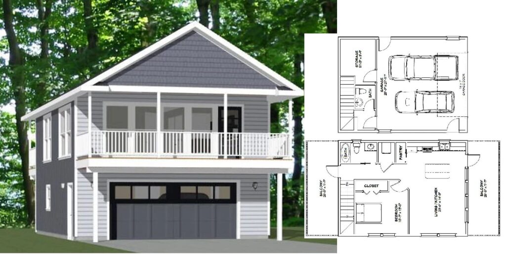24x32-Simple-3d-House-Plan-1-Bedroom-1.5-Bath-851-sq-ft-PDF-Floor-Plan-Cover