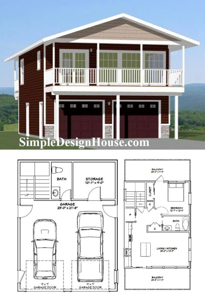 24x32-Simple-Small-House-Plans-1-Bedroom-1.5-Bath-830-sq-ft-PDF-Floor-Plan-3d