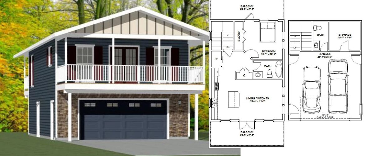 24×32 Small Floor Design House PDF Floor Plan