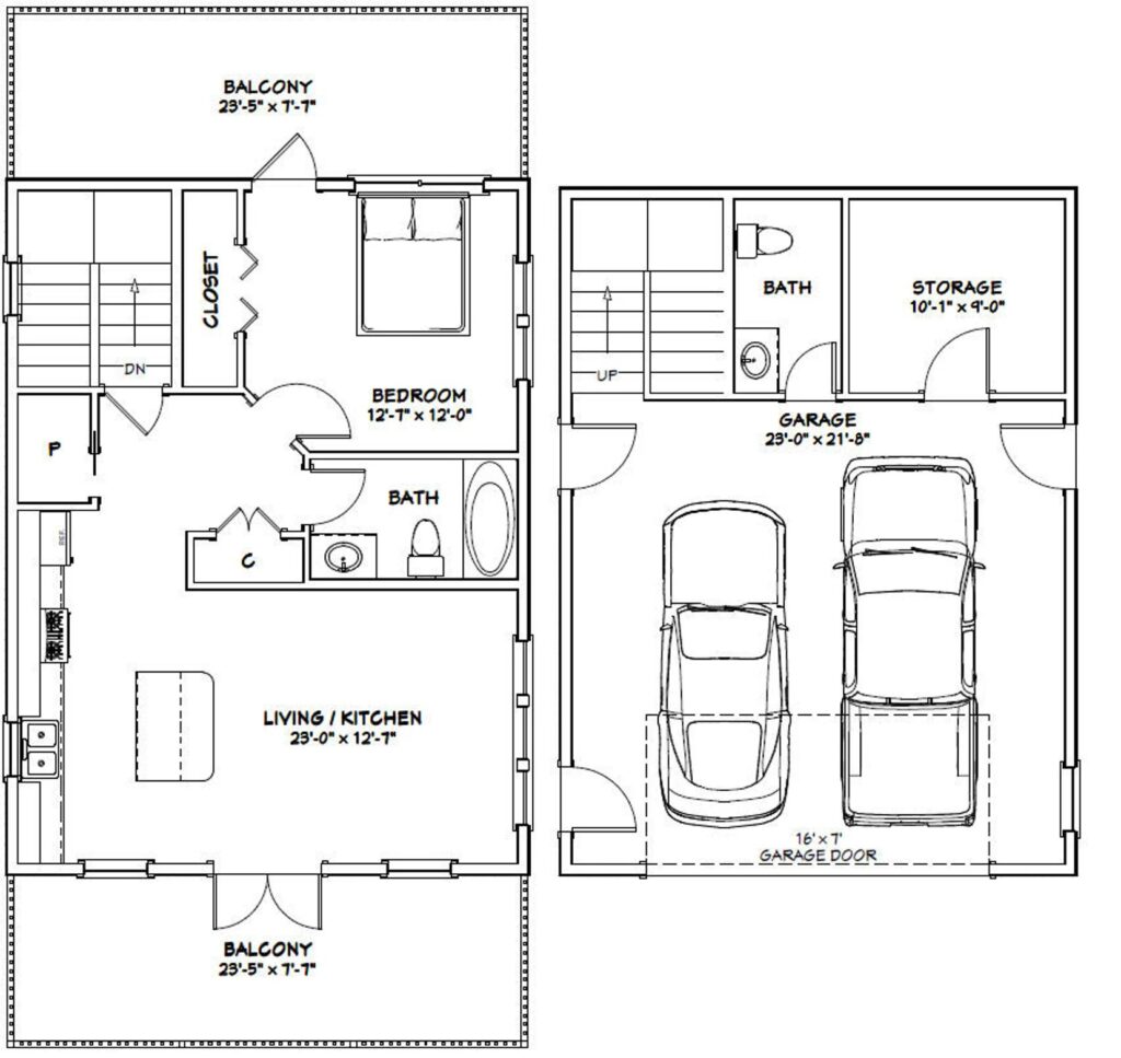 24x32-Tiny-3d-House-Plan-1-Bedroom-1.5-Bath-830-sq-ft-PDF-Floor-Plan-layout-plan