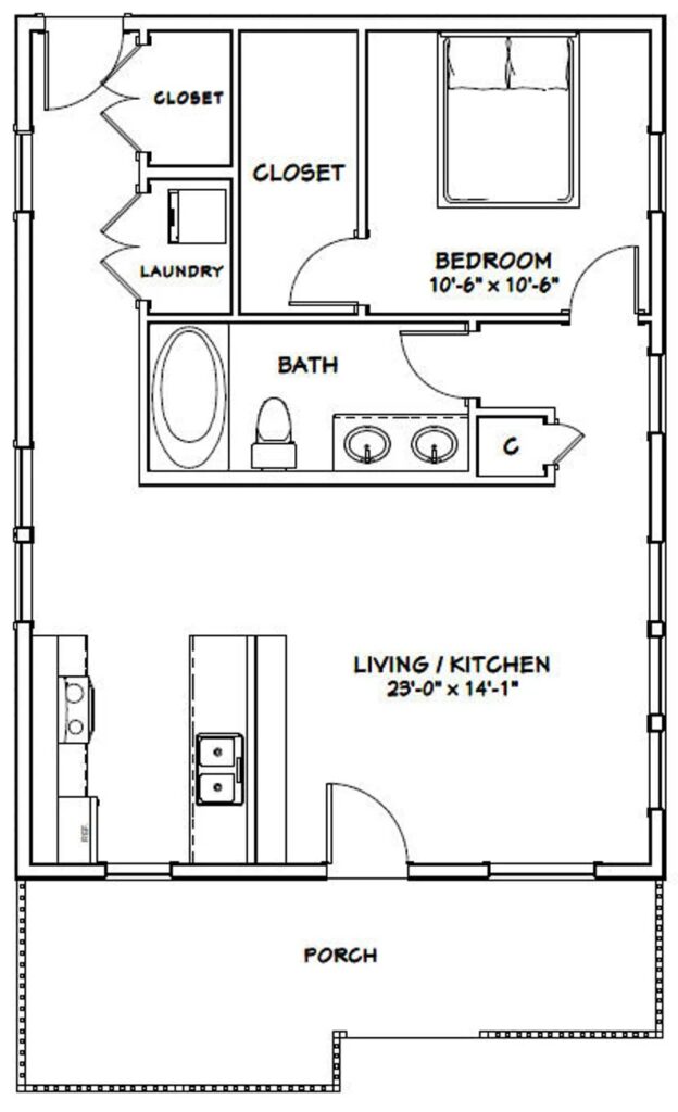 24x32-Tiny-House-3d-1-Bedroom-1-Bath-768-sq-ft-PDF-Floor-Plan-layout-plan