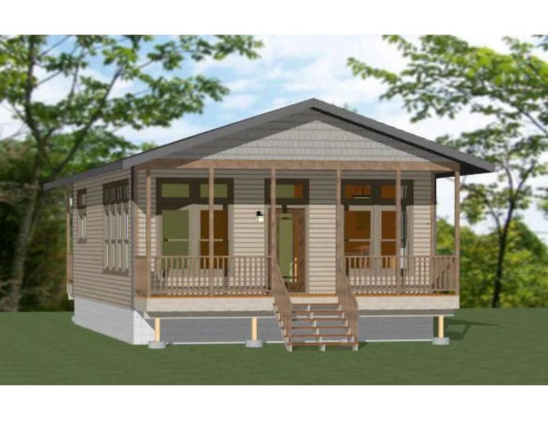24x36-Simple-Small-House-2-Bedrooms-1-Bath-864-sq-ft-PDF-Floor-Plan