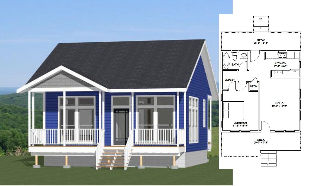 26x26-Small-Simple-House-1-Bedroom-1-Bath-676-sq-ft-PDF-Floor-Plan-Cover