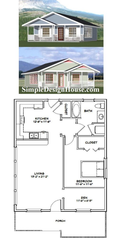 26x34-House-Plans-3d-1-Bedroom-1-Bath-884-sq-ft-PDF-Floor-Plan-3d