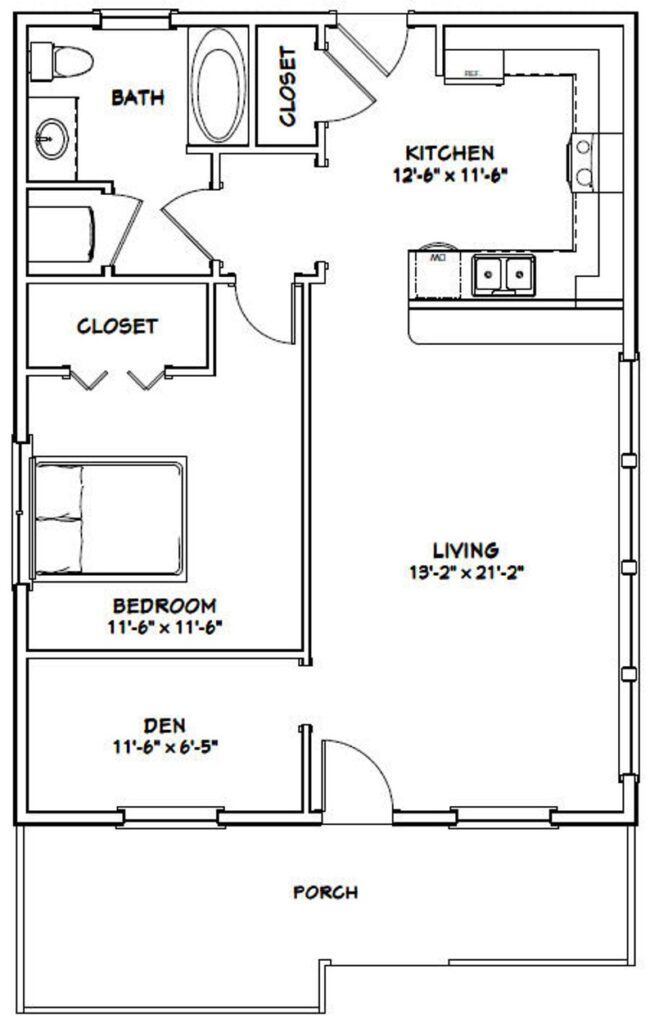 26x34-House-Plans-3d-1-Bedroom-1-Bath-884-sq-ft-PDF-Floor-Plan-layout-plan