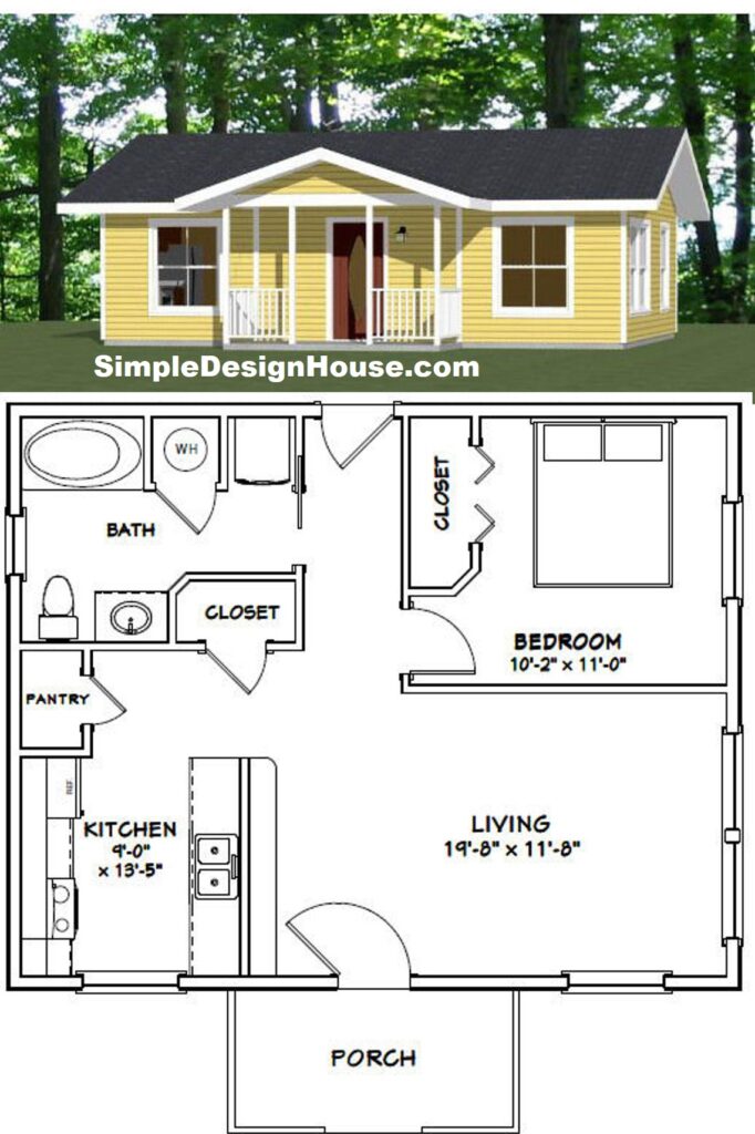 30x24-House-Design-Plan-1-Bedroom-1-Bath-720-sq-ft-PDF-Floor-Plan-3d
