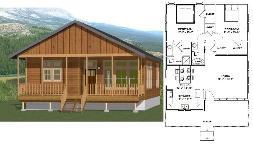 30x40-House-Design-Plan-2-Bedrooms-2-Baths-1136-sq-ft-PDF-Floor-Plan-cover
