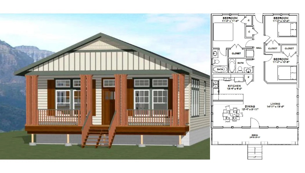 30x40-Simple-Design-House-3-Bedrooms-2-Baths-1200-sq-ft-PDF-Floor-Plan-cover