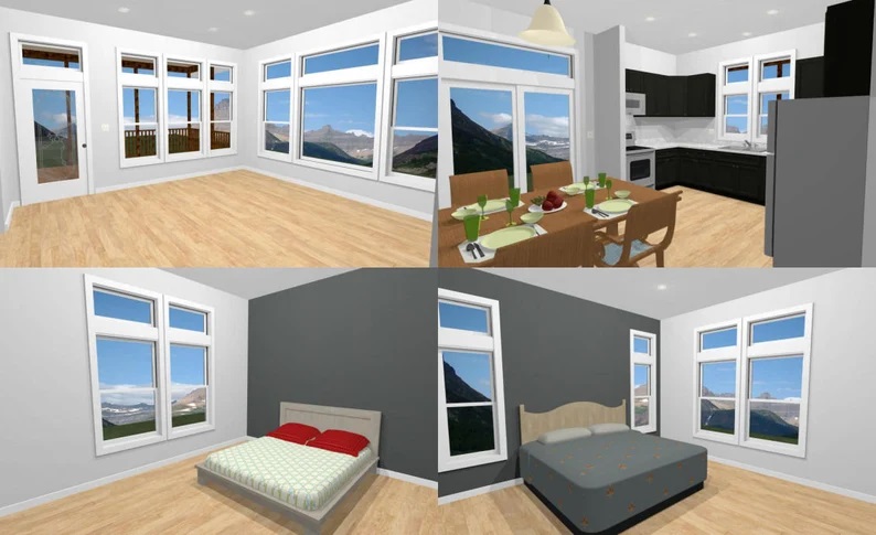 30x40-Simple-House-Design-2-Bedrooms-2-Baths-1136-sq-ft-PDF-Floor-Plan-interior