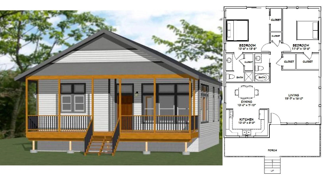 30x40-Small-House-Idea-2-Bedrooms-2-Baths-1136-sq-ft-PDF-Floor-Plan-cover