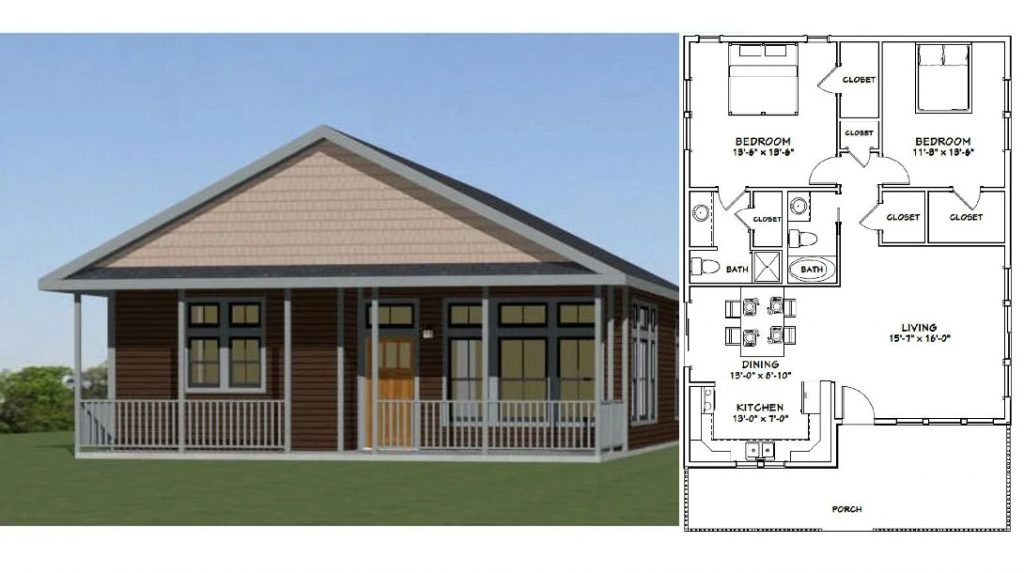 30x40-Small-House-Plan-2-Bedrooms-2-Baths-1136-sq-ft-PDF-Floor-Plan-cover
