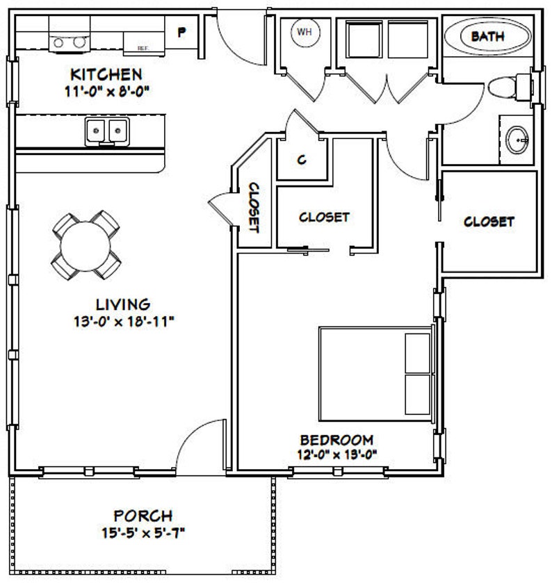 32x28-Small-House-Design-1-Bedroom-1-Bath-824-sq-ft-PDF-Floor-Plan-layout-plan