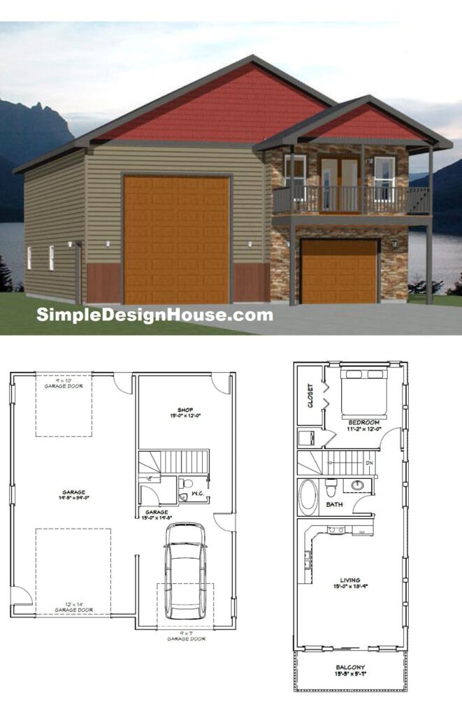 36x42-House-Design-Plan-1-Bedroom-1.5-Bath-853-sq-ft-PDF-Floor-Plan-3d