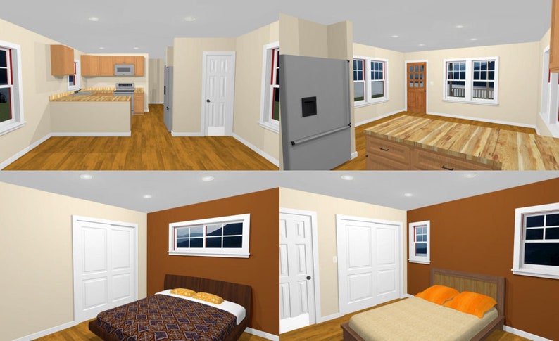 16x54-Small-Smple-House-Plan-2-Bedroom-1-Bath-864-sq-ft-PDF-Floor-Plan-interior