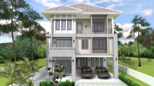 Home Design Plan 10x14 Meter 33x46 Feet 6 Beds PDF Plan