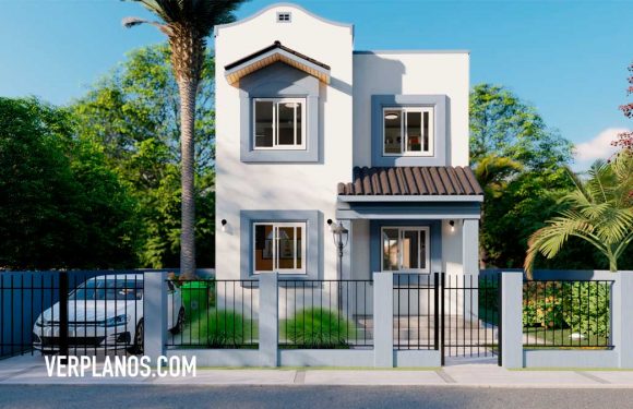 Small Design House 6×6 Meter 2 Beds 2 Baths Free Download