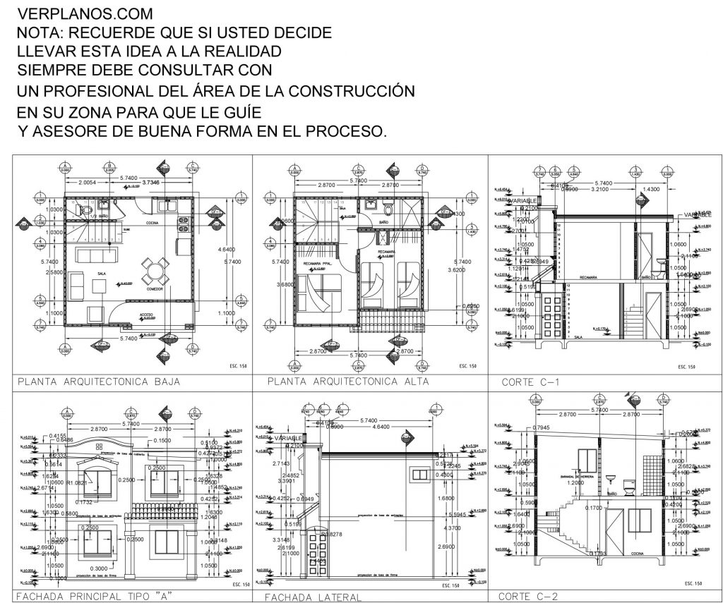 Small Design House 6x6 Meter 2 Beds 2 Baths Free Download layout 2d plan