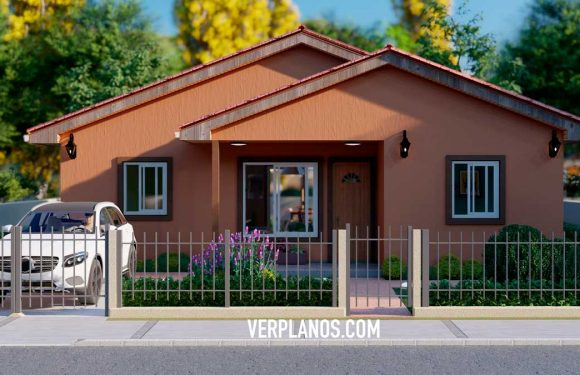 Small Design House 7×10 Meter 3 Beds 1 Bath Free Download
