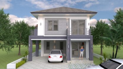 Small Home Plan 8x10 Meter 26x33 Feet 3 Beds PDF Plan