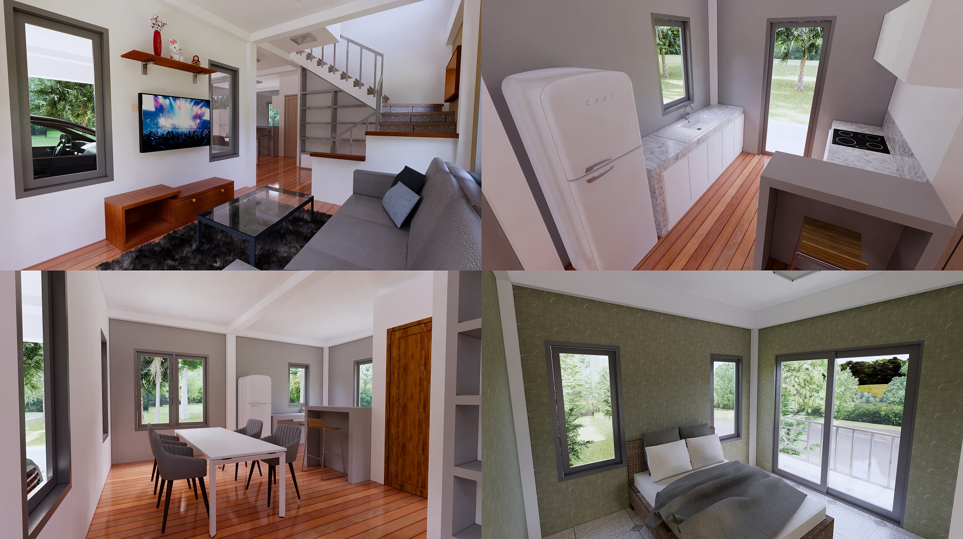 Small Home Plan 8x10 Meter 26x33 Feet 3 Beds PDF Plan interior