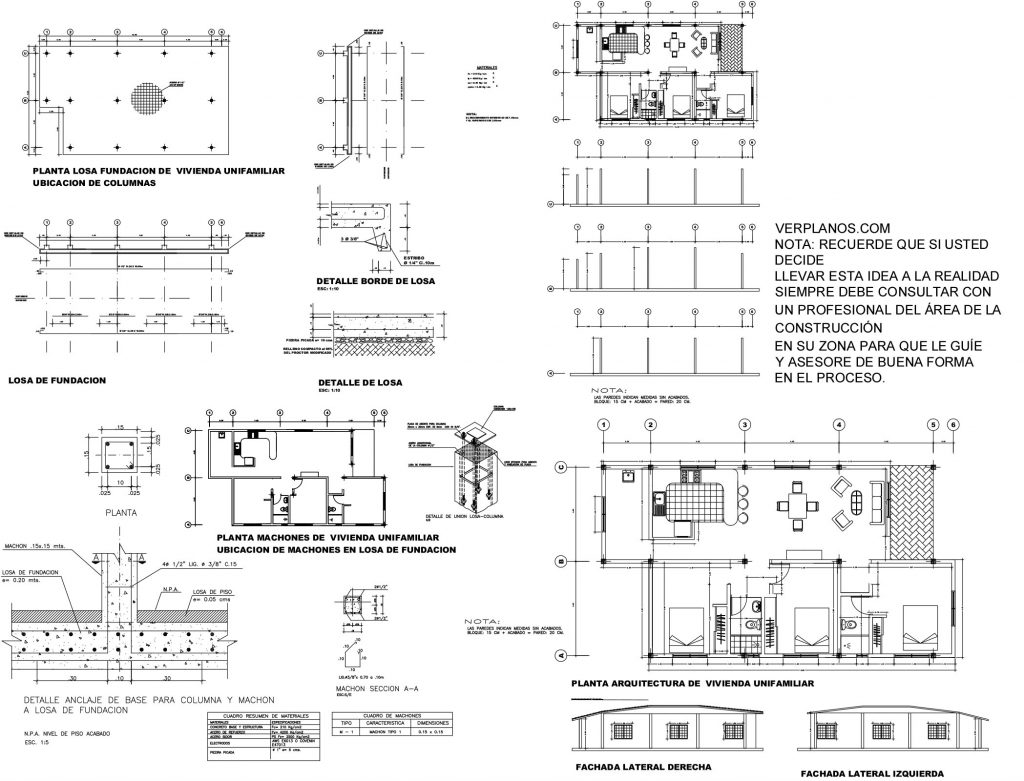 Small House Plans 8x15 Meter 3 Beds 2 Baths Free PDF Plan layout 2d plan