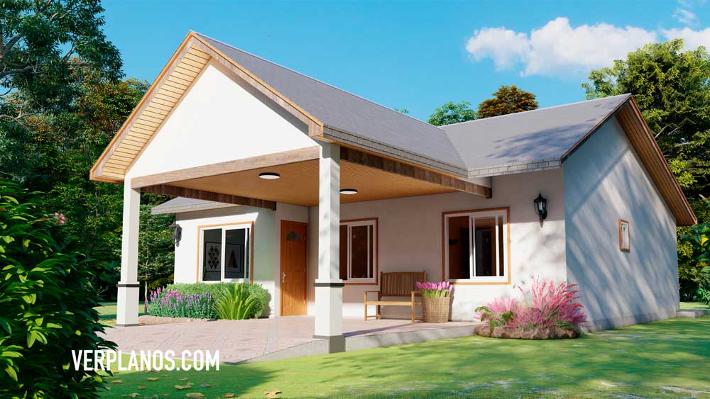 Simple-House-Design-10x10-Meter-3-Beds-2-Baths-Free-PDF-Full-Plan