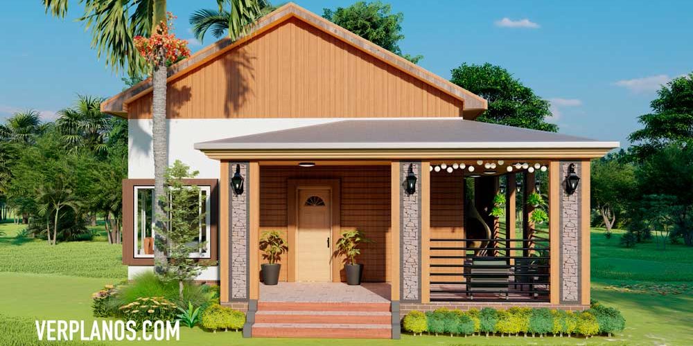 Simple House Plans 10×10 Meter 2 Beds 1 Bath Free PDF Full Plan