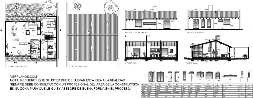 Simple House Plans 10x11 Meter 2 Beds 1 Bath Free PDF Full Plan layout 2d plan