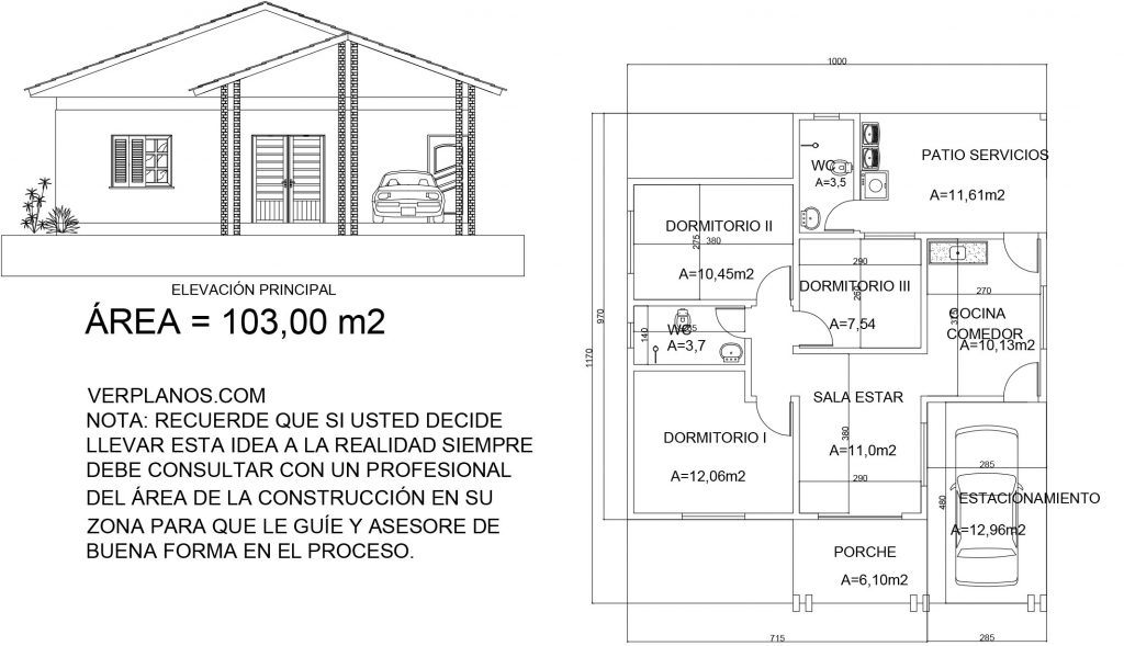 Simple House Plans 10x12 Meter 3 Beds 2 Baths Free PDF Full Plan layout 2d plan