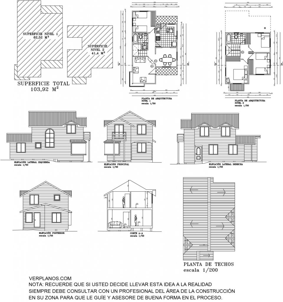 Simple House Plans 6x8 Meter 4 Beds 2 Baths Full PDF Full Plan layout 2d plan