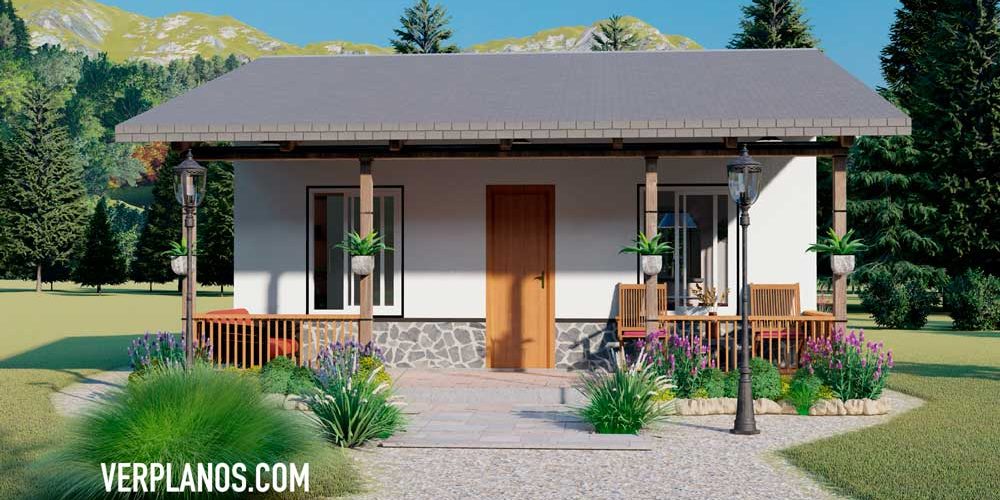 Simple House Plans 7×10 Meter 2 Beds 1 Bath Free PDF Full Plan