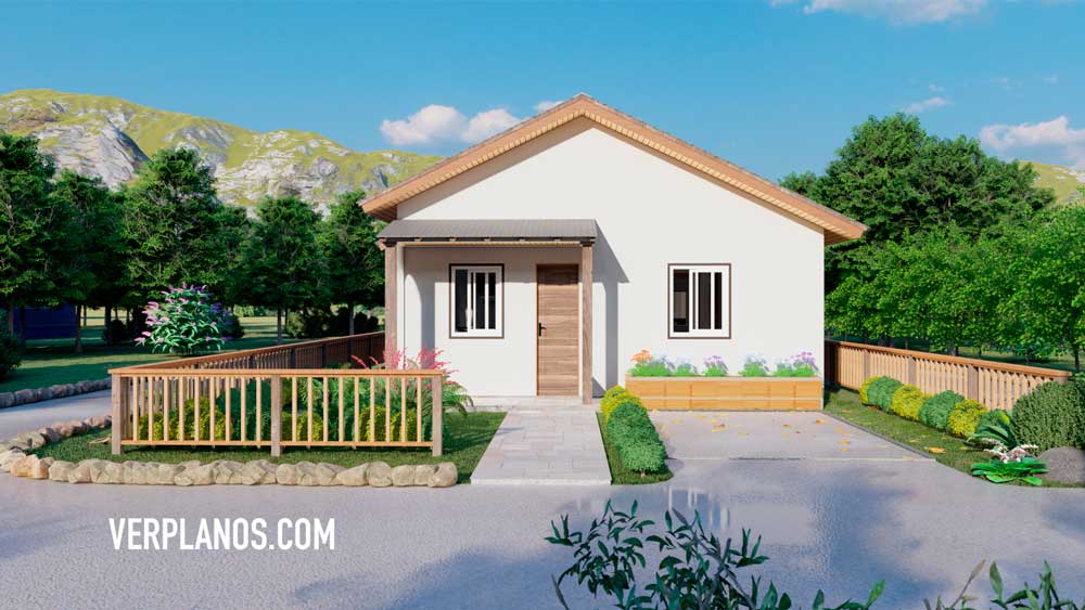Simple-House-Design -7x10-Meter-3-Beds-2-Baths-Free-PDF-Full-Plan