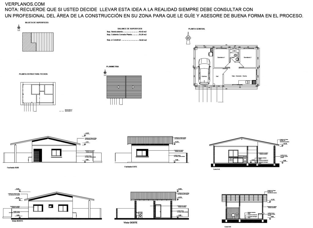 Simple House Plans 7x6 meter 2 Beds 1 Bath Free PDF Full Plan layout 2d plan