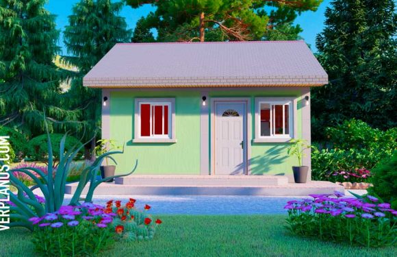 Simple Small House 6×6 Meter 2 Beds 1 Bath Free PDF Full Plan