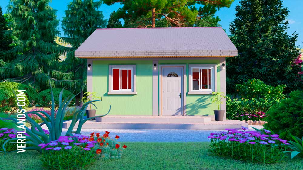 Simple-Small-House-6x6-Meter-2-Beds-1-Bath-Free-PDF-Full-Plan