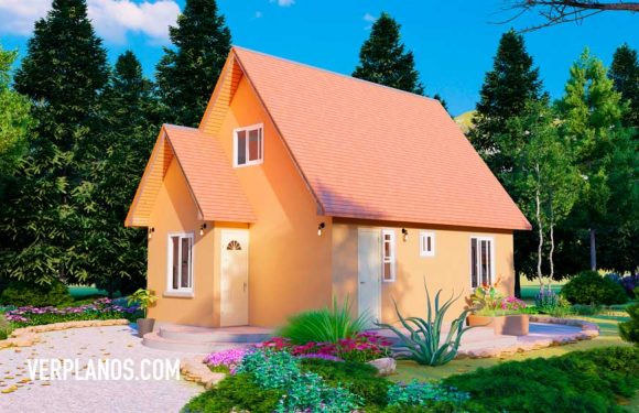 Simple Small House 6×8 Meter 4 Beds 1 Bath Free PDF Full Plan