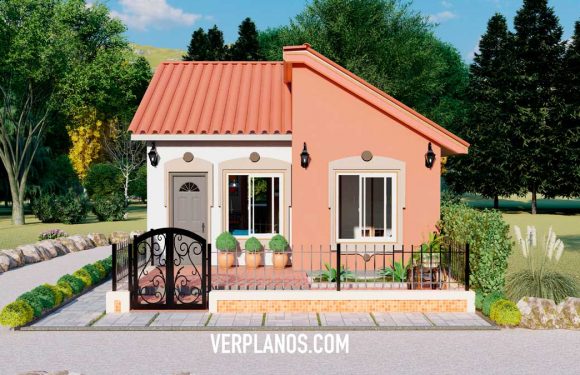 Small Budget House 6×8 Meter 2 Beds 1 Bath Free PDF Full Plan
