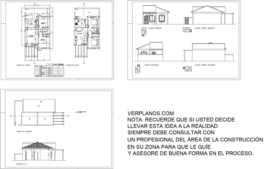 Small Budget House 6x8 Meter 2 Beds 1 Bath Free PDF Full Plan layout 2d Plan
