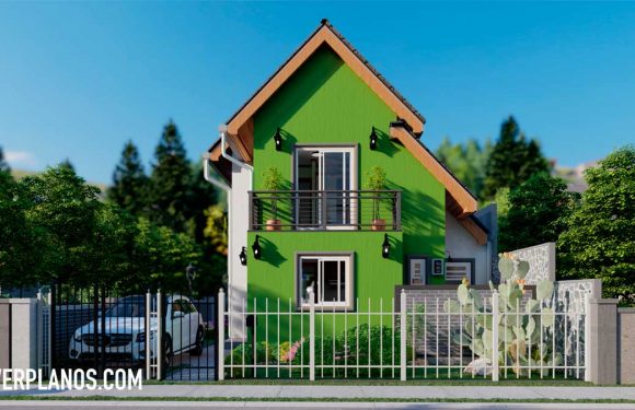 Small Budget House 7×9 Meter 3 Beds 2 Baths Free Full Plan